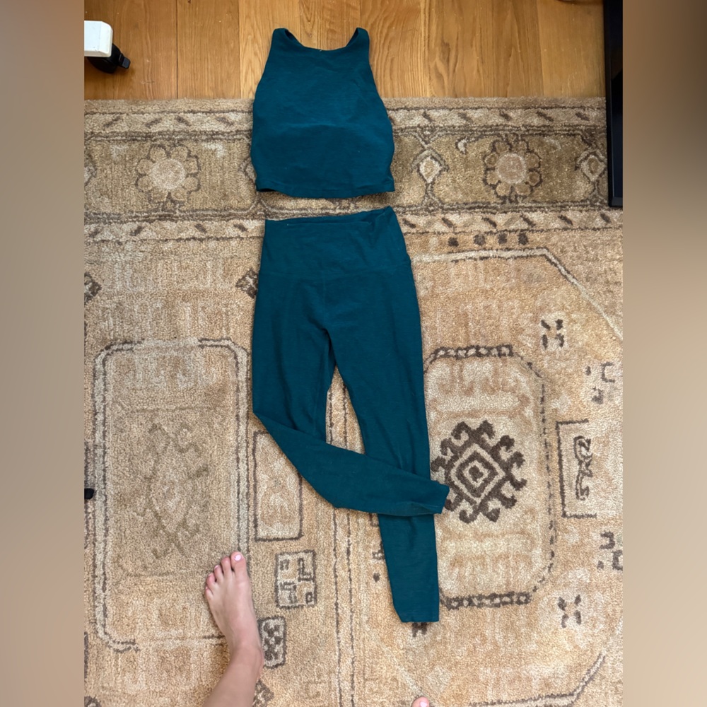 Beyond Yoga Teal Space Dye Set